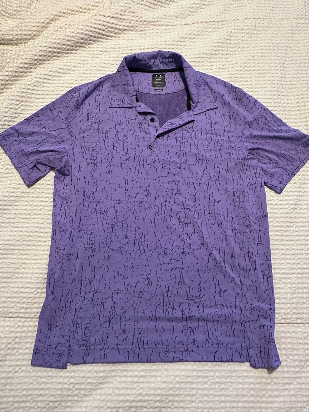 Oakley Purple Patterned Polo Shirt